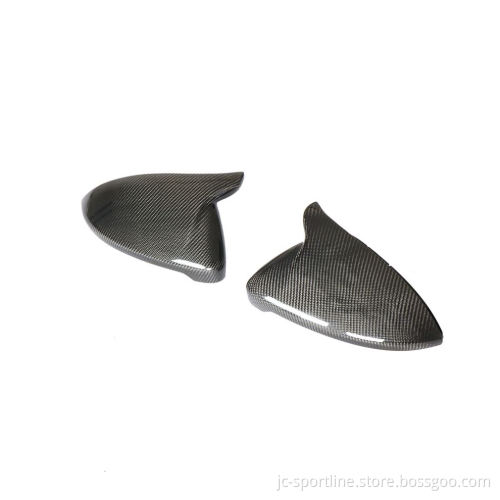 M Style Carbon Fiber Rear Side View Mirror Cover for Volkswagen Golf 7 Mk7 7.5 2013-2019